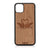 Swans Design Wood Case For iPhone 11 Pro Max