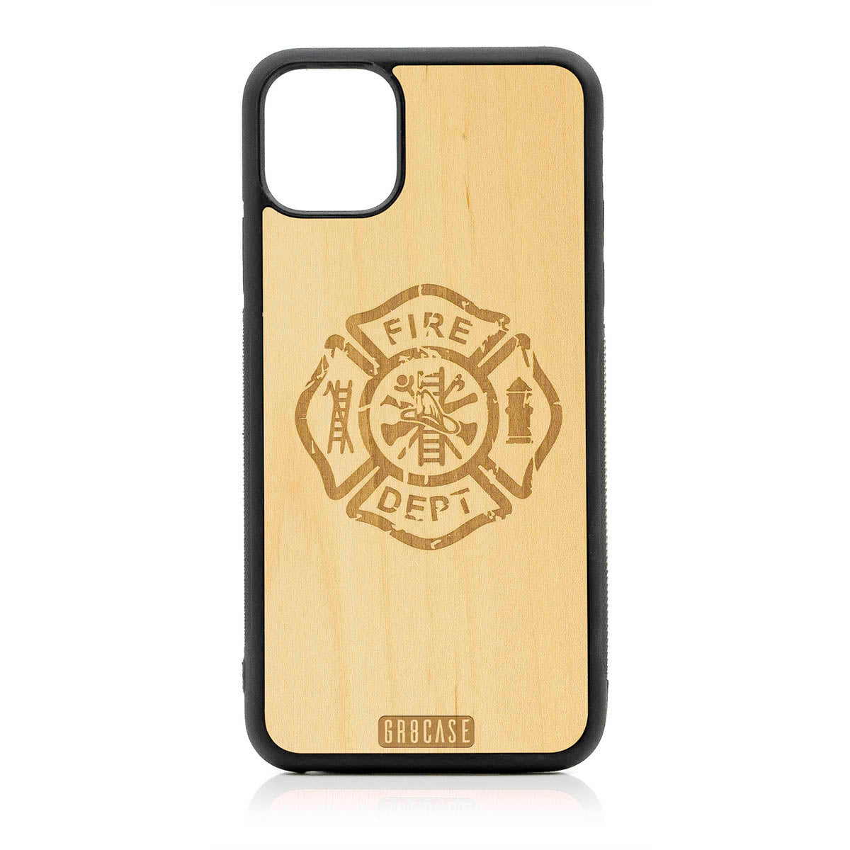 Fire Department Design Wood Case For iPhone 11 Pro Max by GR8CASE