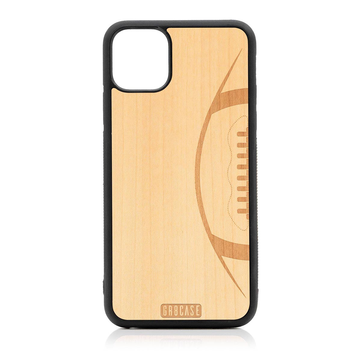 Football Design Wood Case For iPhone 11 Pro Max by GR8CASE