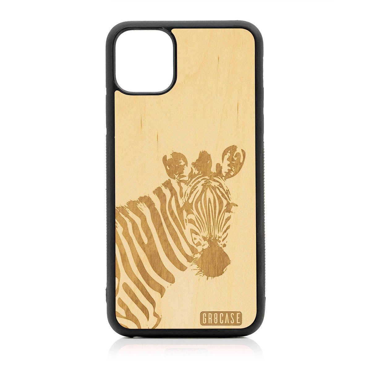 Lookout Zebra Design Wood Case For iPhone 11 Pro Max