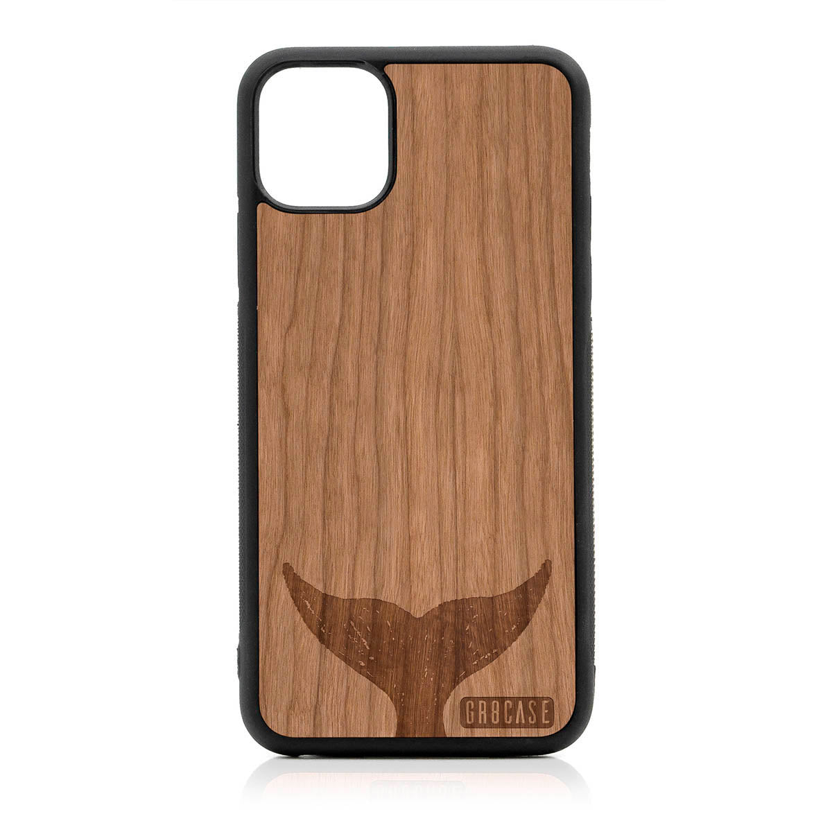 Whale Tail Design Wood Case For iPhone 11 Pro Max