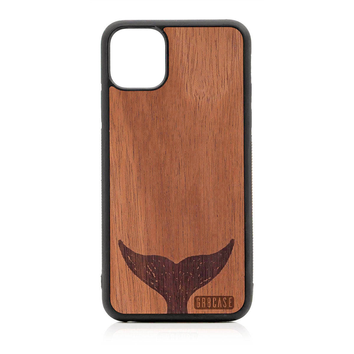 Whale Tail Design Wood Case For iPhone 11 Pro Max