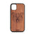 Furry Bear Design Wood Case For iPhone 11