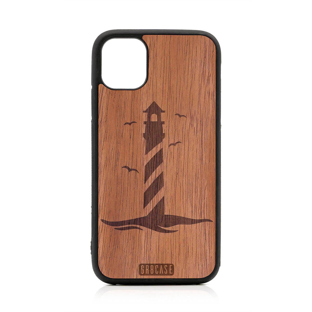 Lighthouse Design Wood Case For iPhone 11