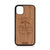 The Journey Of A Thousand Miles Begins With A Single Step Design Wood Case For iPhone 11