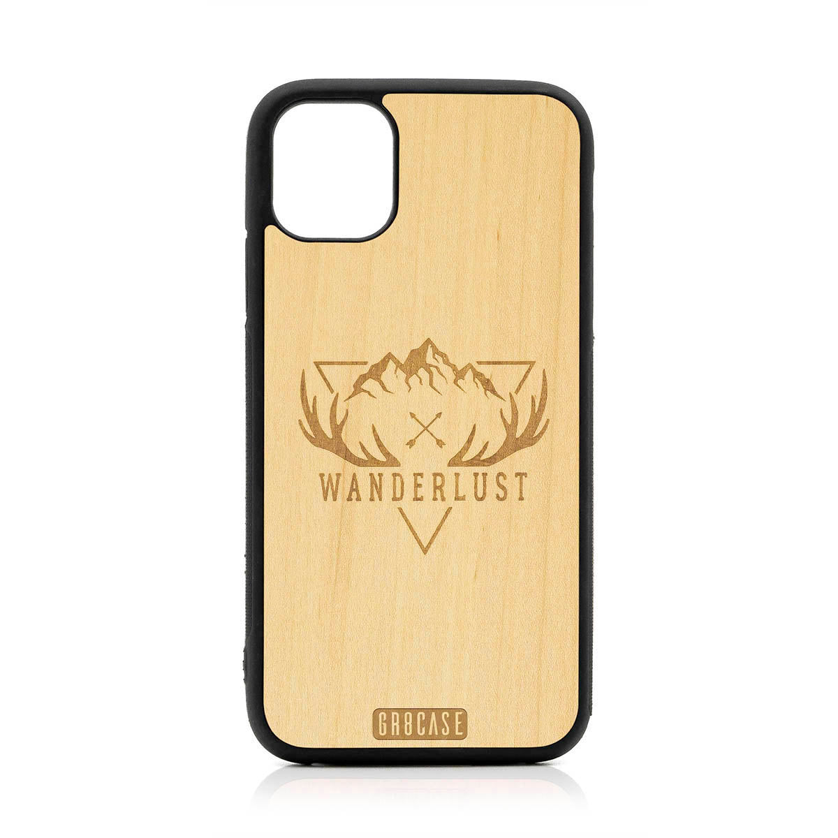Wanderlust Design Wood Case For iPhone 11