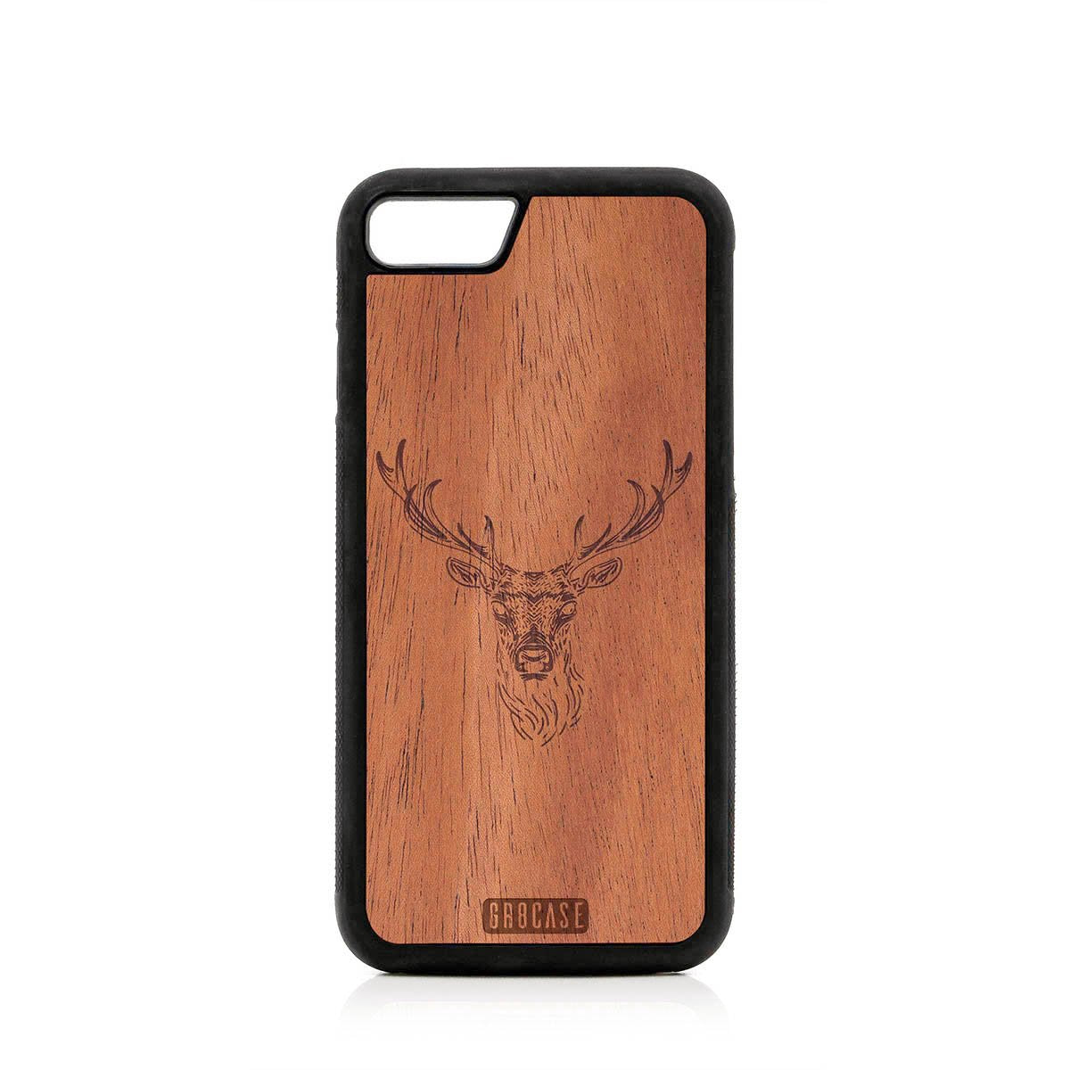 Elk Buck Design Wood Case For iPhone SE 2020 by GR8CASE