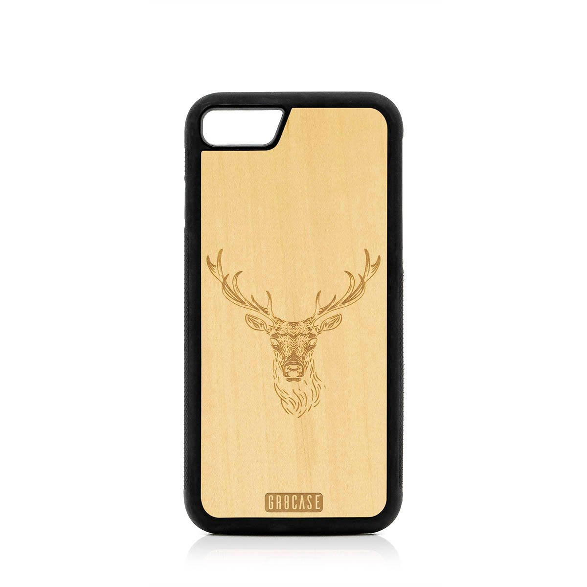 Elk Buck Design Wood Case For iPhone SE 2020 by GR8CASE
