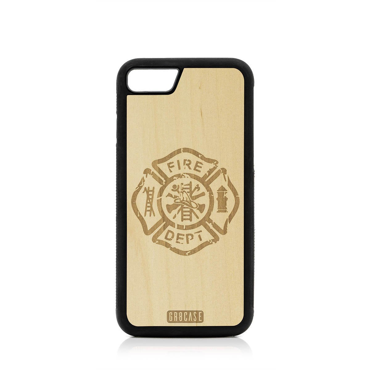 Fire Department Design Wood Case For iPhone SE 2020 by GR8CASE