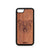 Furry Bear Design Wood Case For iPhone 7/8