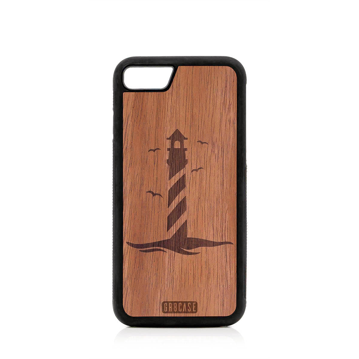 Lighthouse Design Wood Case For iPhone 7/8