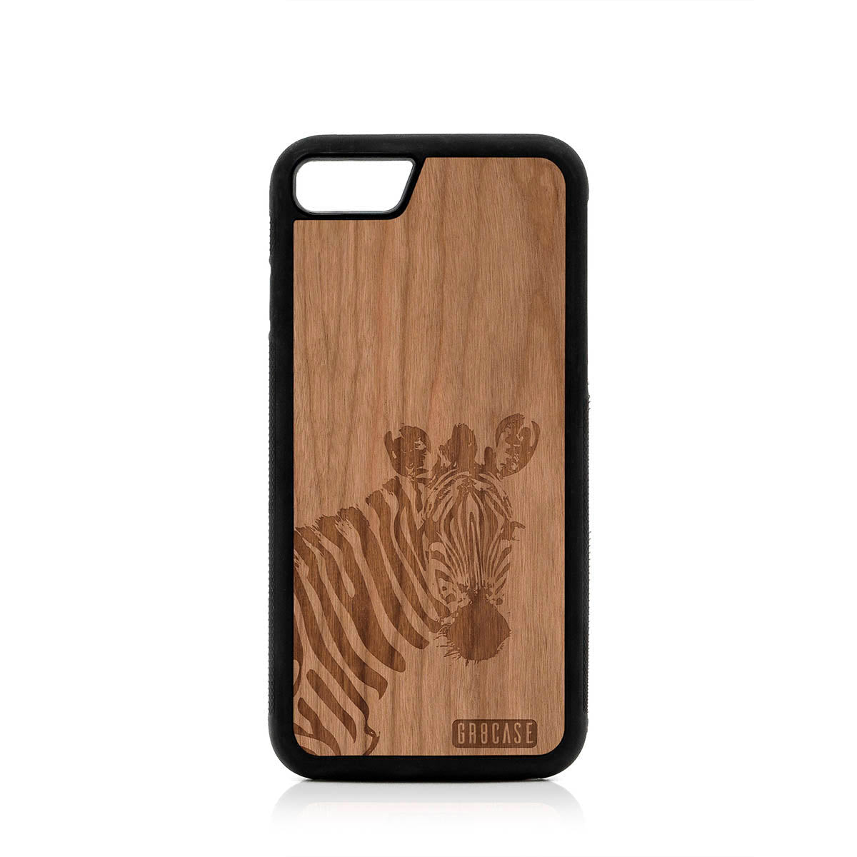 Lookout Zebra Design Wood Case For iPhone 7/8
