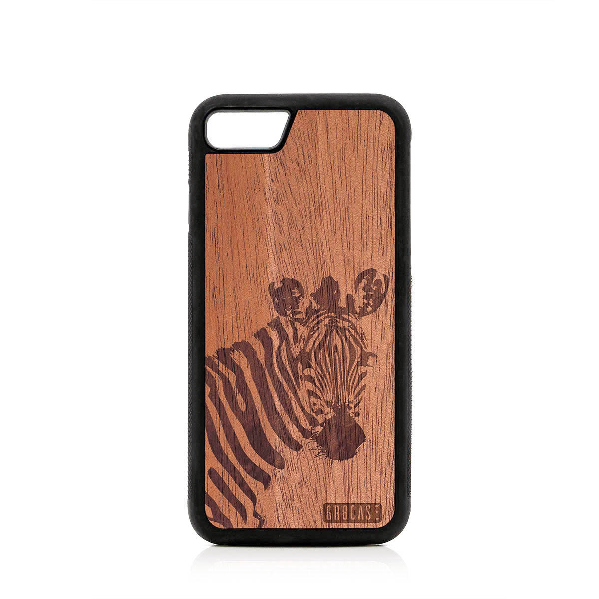 Lookout Zebra Design Wood Case For iPhone 7/8