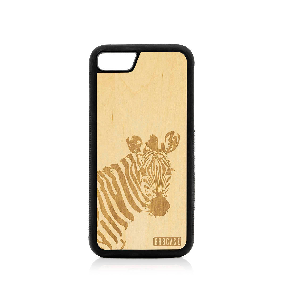 Lookout Zebra Design Wood Case For iPhone 7/8