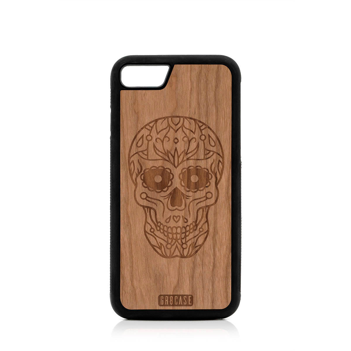 Sugar Skull Design Wood Case For iPhone 7/8 by GR8CASE