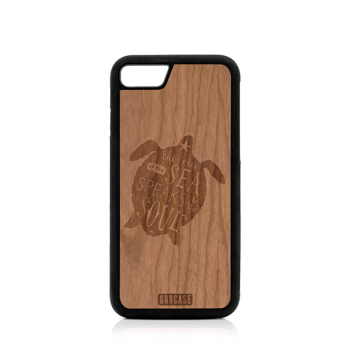 The Voice Of The Sea Speaks To The Soul (Turtle) Design Wood Case For Samsung Galaxy S10