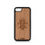 Viking Skull Design Wood Case For iPhone SE 2020