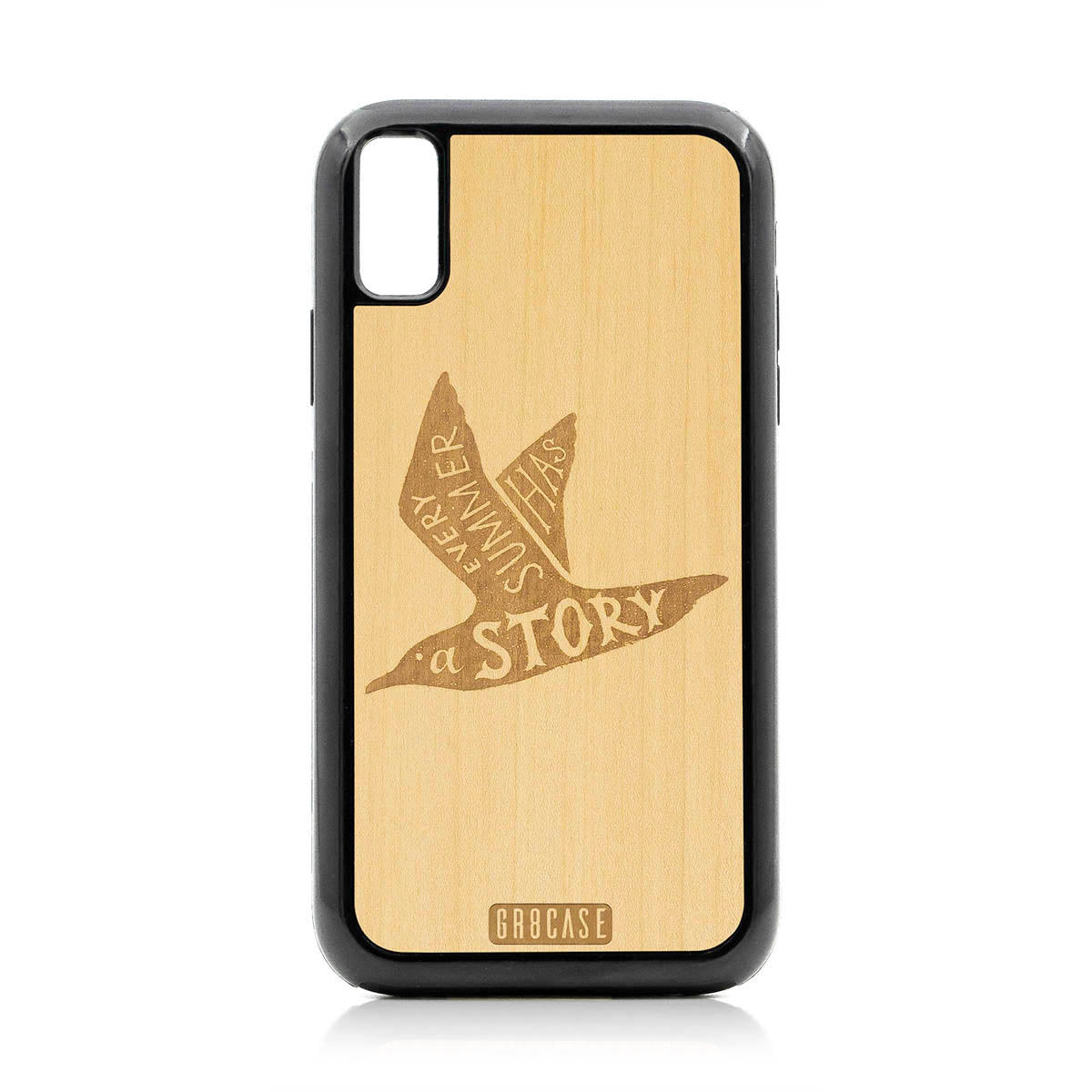 Every Summer Has A Story (Seagull) Design Wood Case For iPhone XR