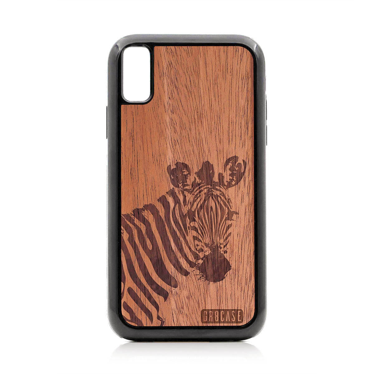 Lookout Zebra Design Wood Case For iPhone XR
