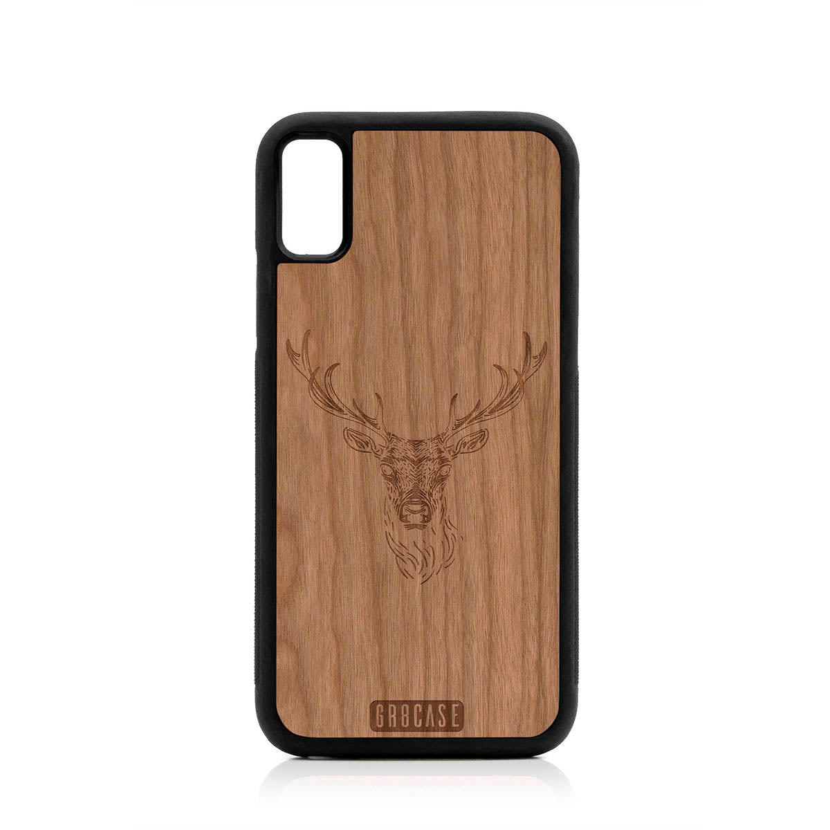 Elk Buck Design Wood Case For iPhone XR by GR8CASE