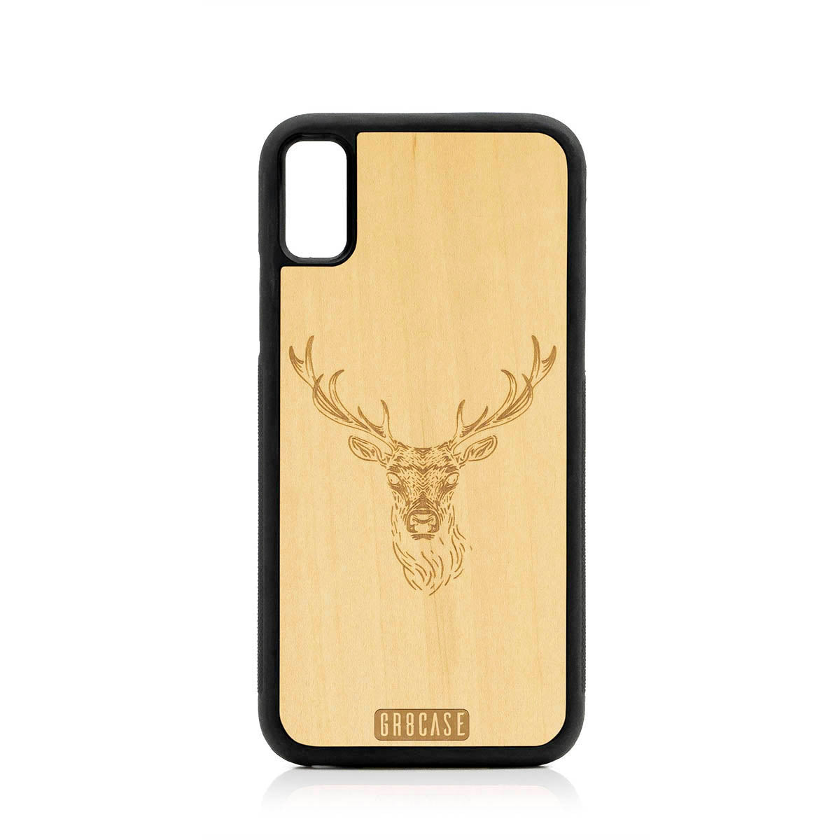Elk Buck Design Wood Case For iPhone XS Max by GR8CASE