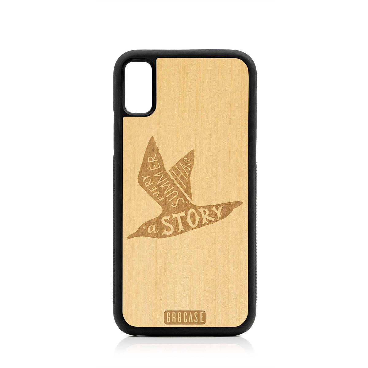 Every Summer Has A Story (Seagull) Design Wood Case For iPhone X/XS