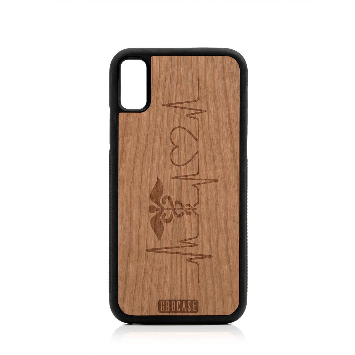 Hero's Heart (Nurse, Doctor) Design Wood Case For iPhone XS Max by GR8CASE