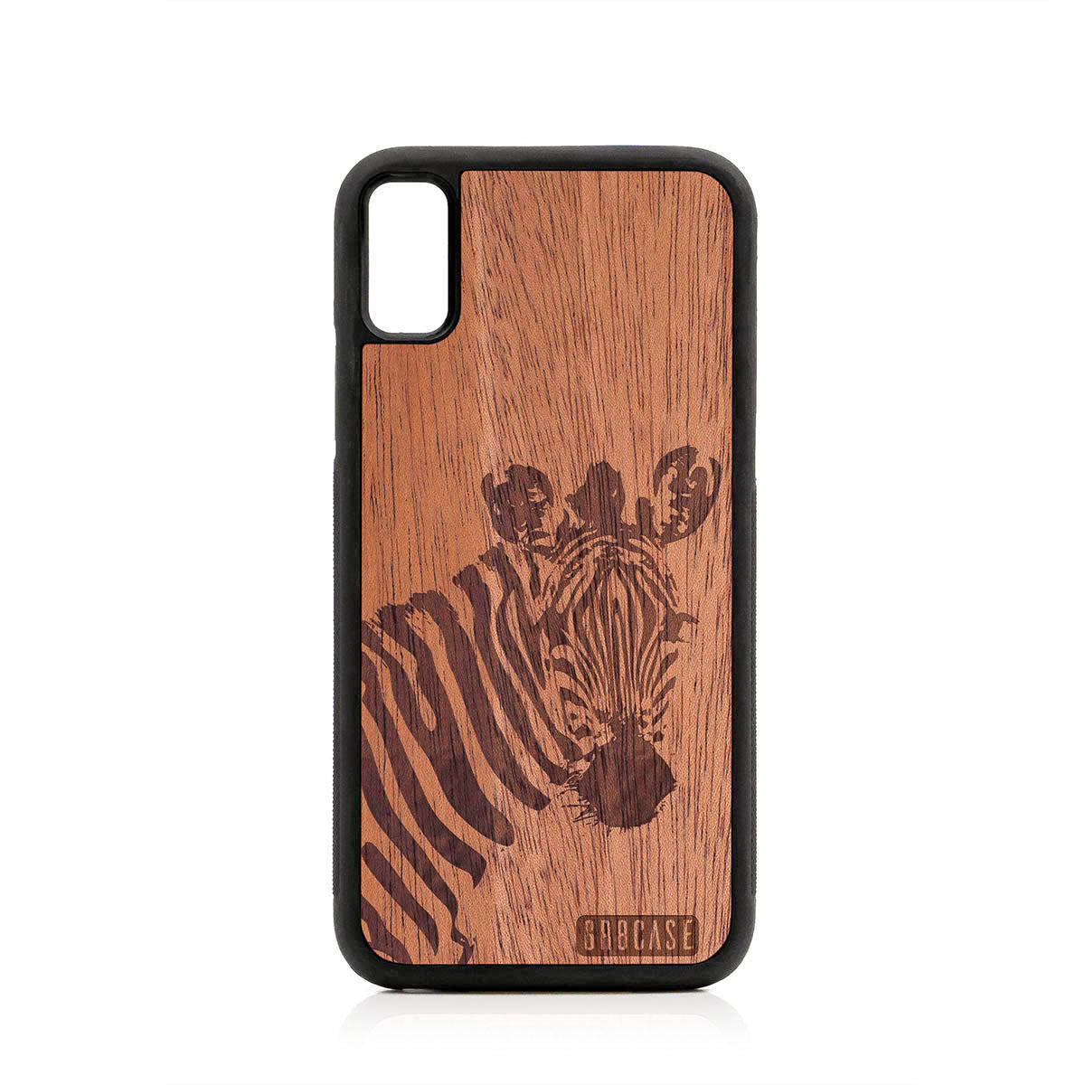 Lookout Zebra Design Wood Case For iPhone XR