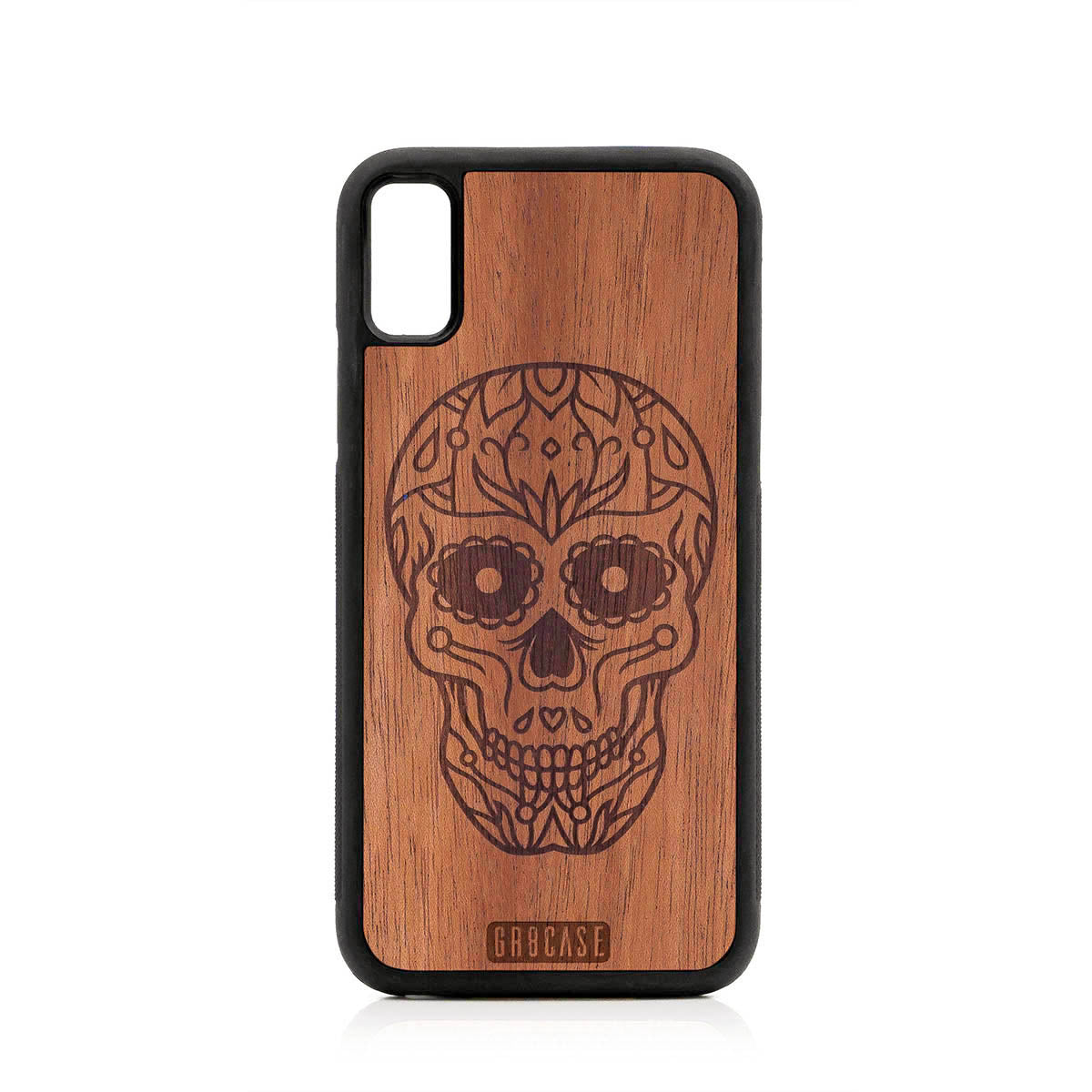 Sugar Skull Design Wood Case For iPhone XS Max by GR8CASE