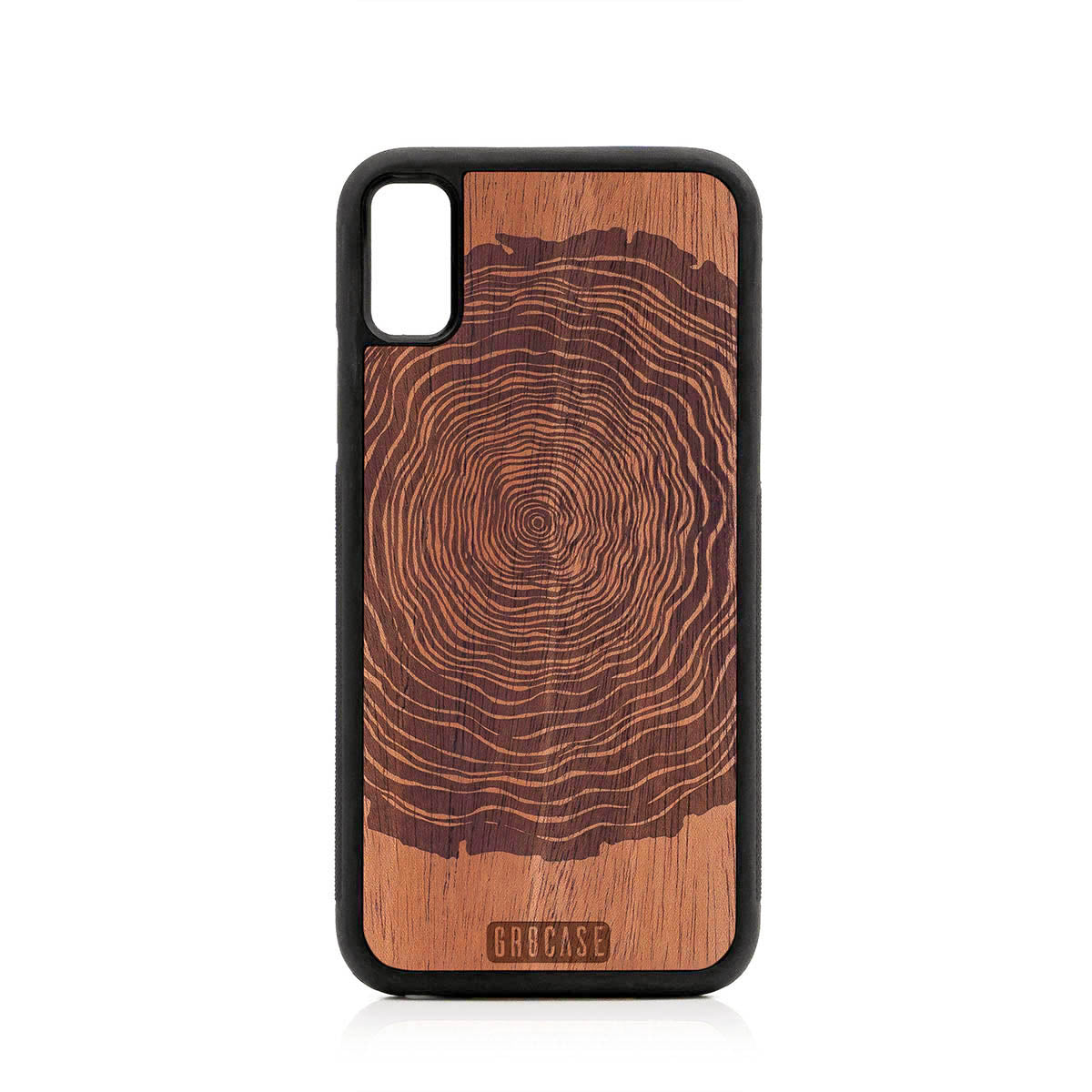 Tree Rings Design Wood Case For iPhone X/XS