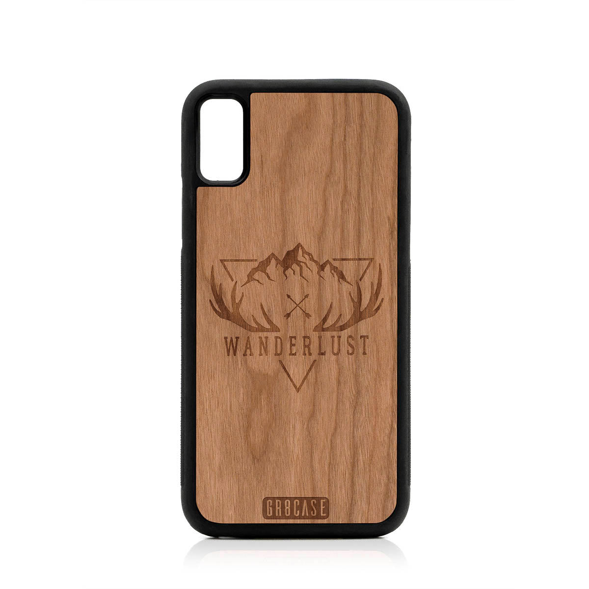 Wanderlust Design Wood Case For iPhone XS Max