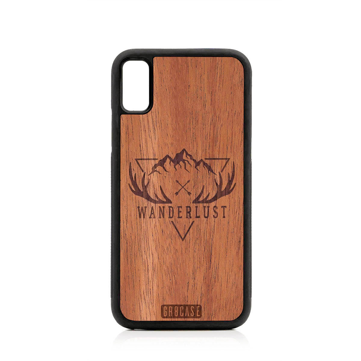 Wanderlust Design Wood Case For iPhone XS Max