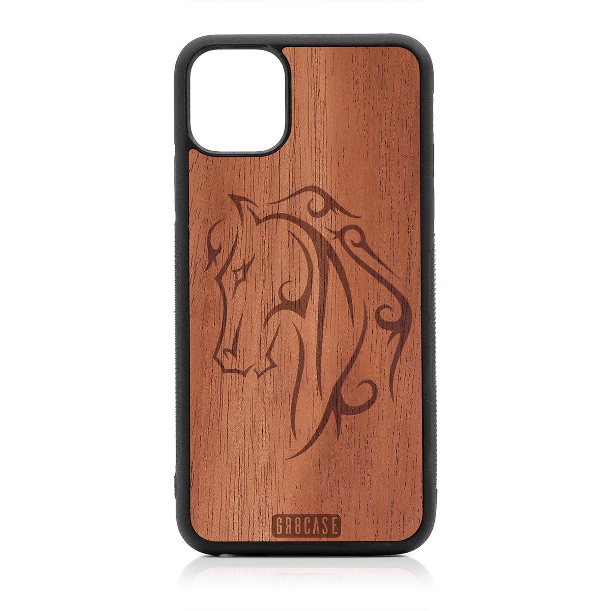 Horse Tattoo Design Wood Case For iPhone 11 Pro Max by GR8CASE