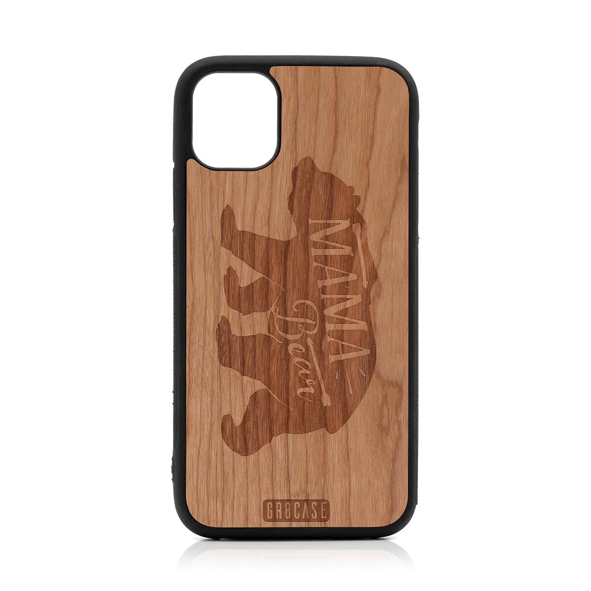 Mama Bear Design Wood Case For iPhone 11 by GR8CASE