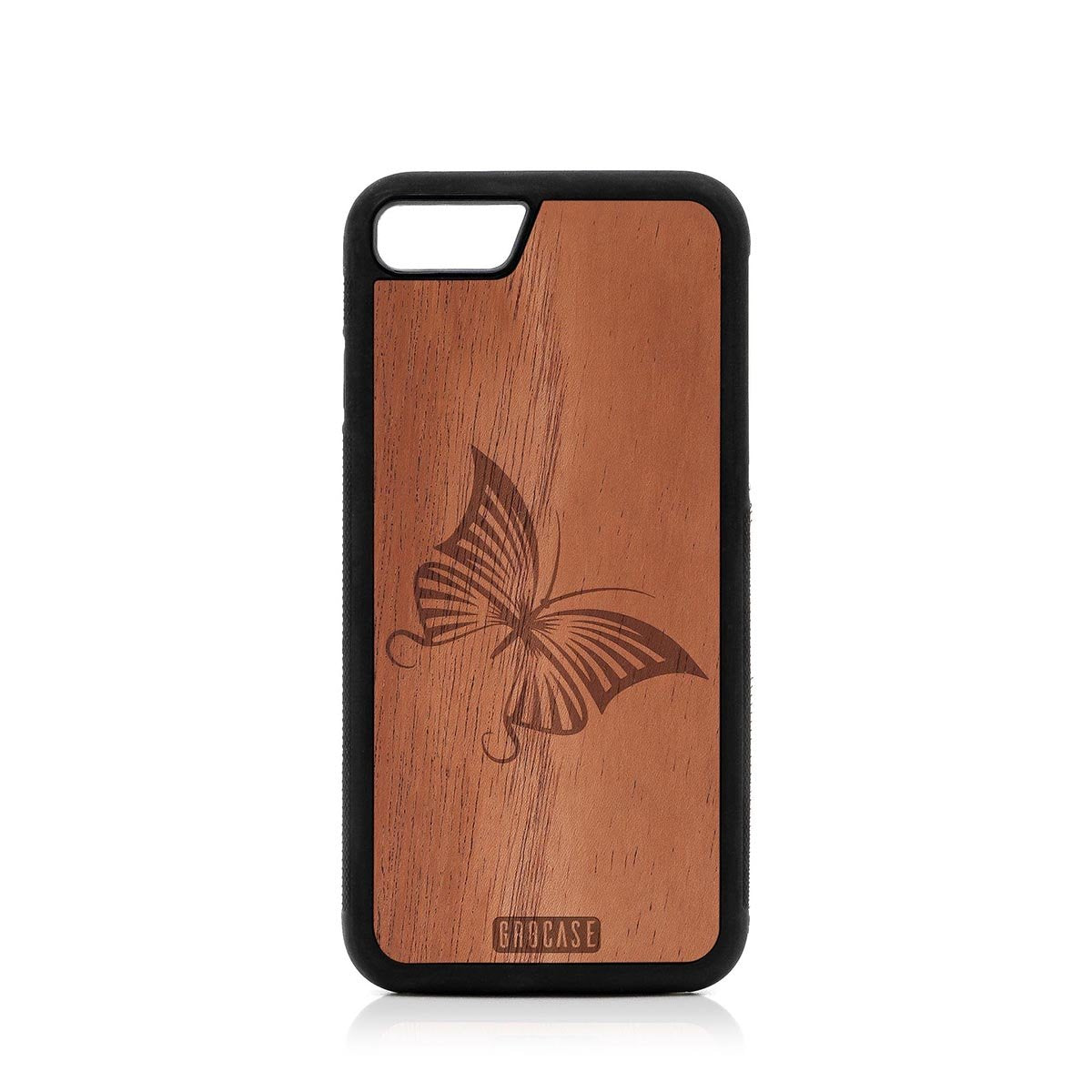 Butterfly Design Wood Case For iPhone SE 2020 by GR8CASE