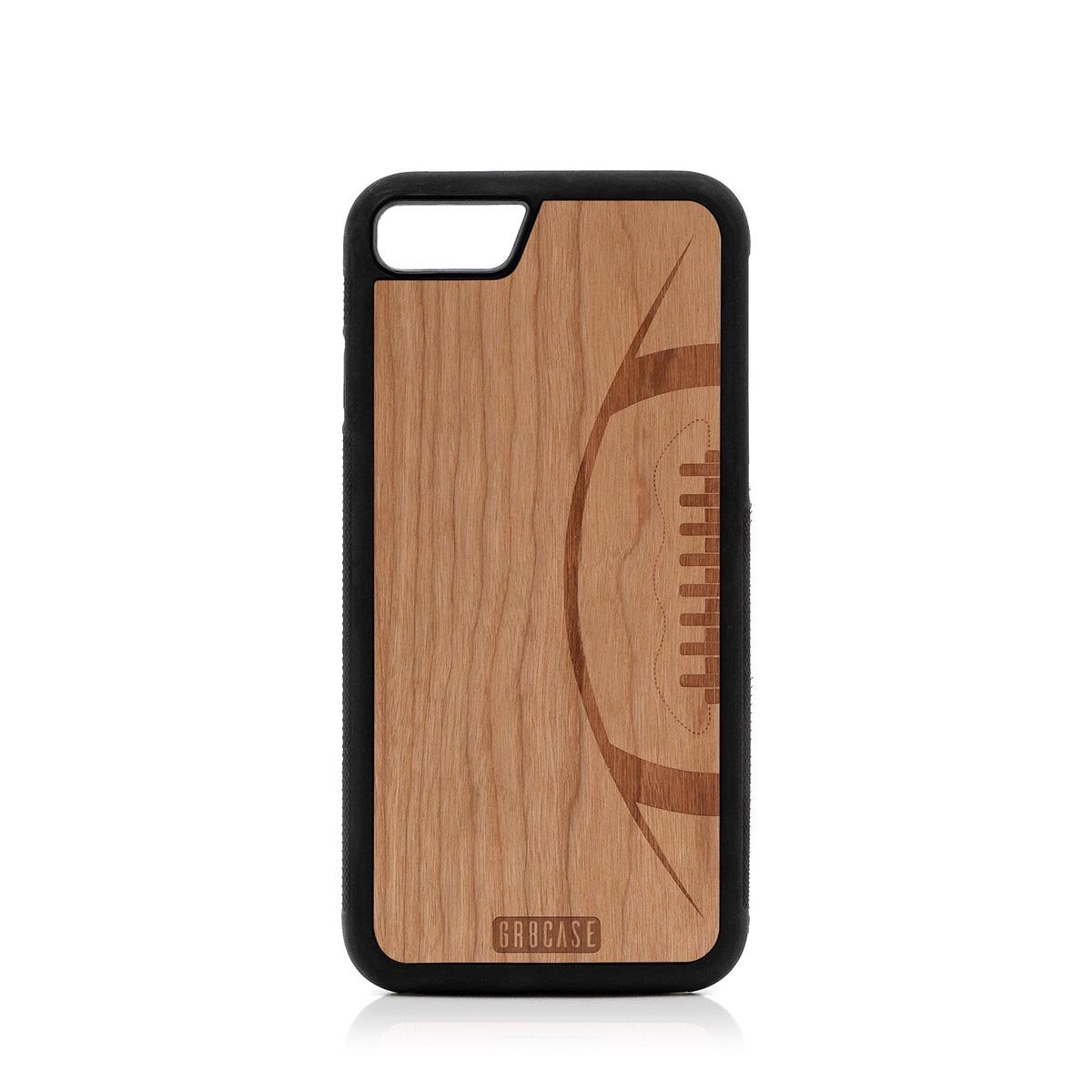 Football Design Wood Case For iPhone SE 2020 by GR8CASE