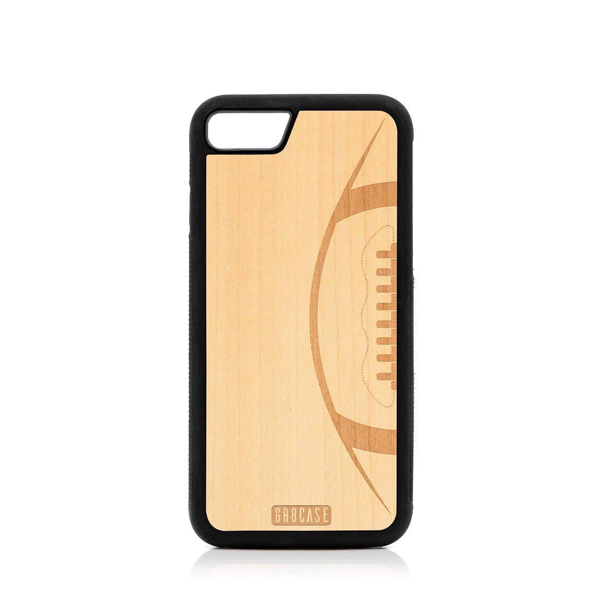 Football Design Wood Case For iPhone SE 2020 by GR8CASE