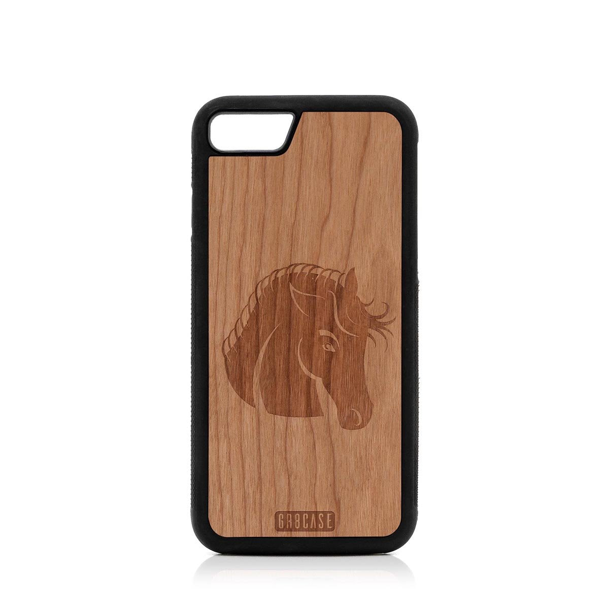 Horse Design Wood Case For iPhone SE 2020 by GR8CASE