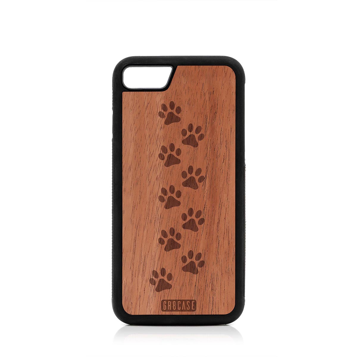 Paw Prints Design Wood Case For iPhone 7/8 by GR8CASE