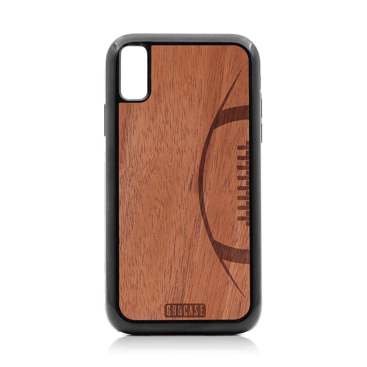 Football Design Wood Case For iPhone XR by GR8CASE