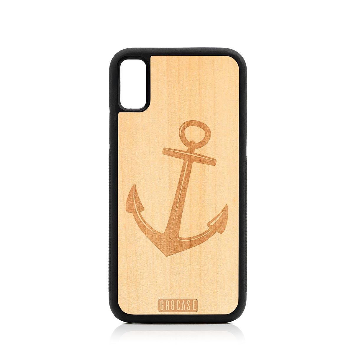 Anchor Design Wood Case For iPhone XR by GR8CASE