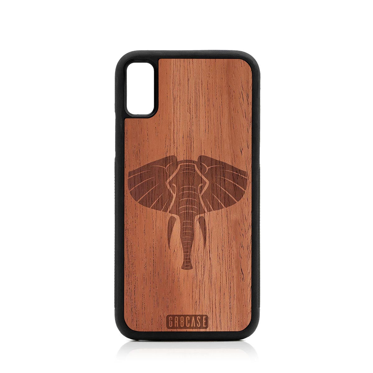 Elephant Design Wood Case For iPhone XR by GR8CASE