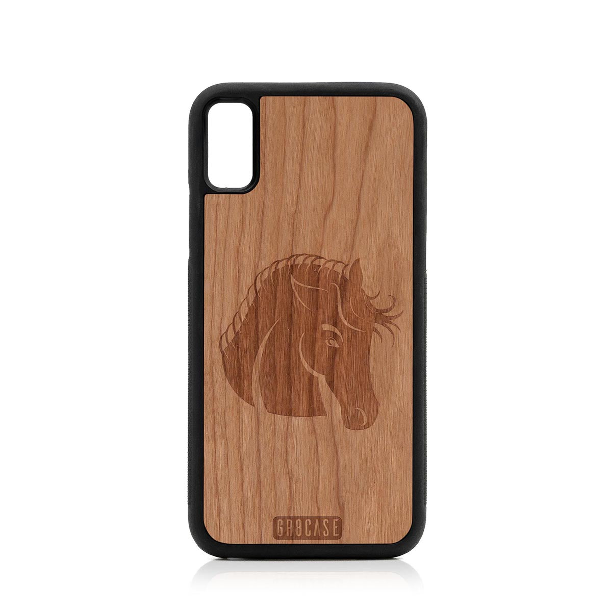 Horse Design Wood Case For iPhone XS Max by GR8CASE