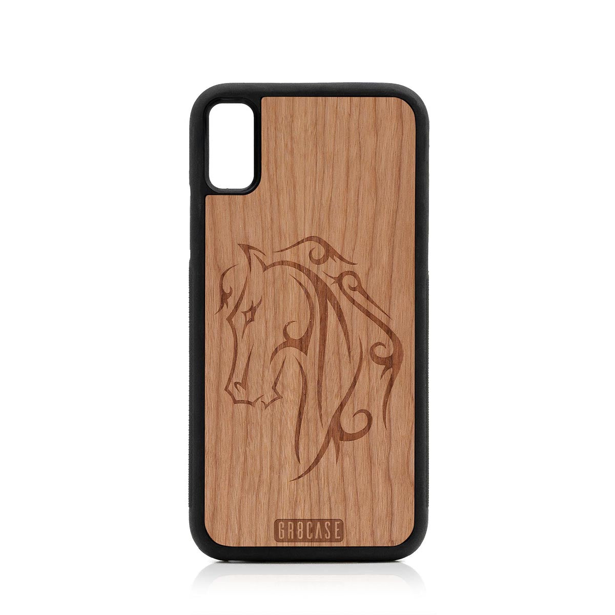 Horse Tattoo Design Wood Case For iPhone X/XS by GR8CASE