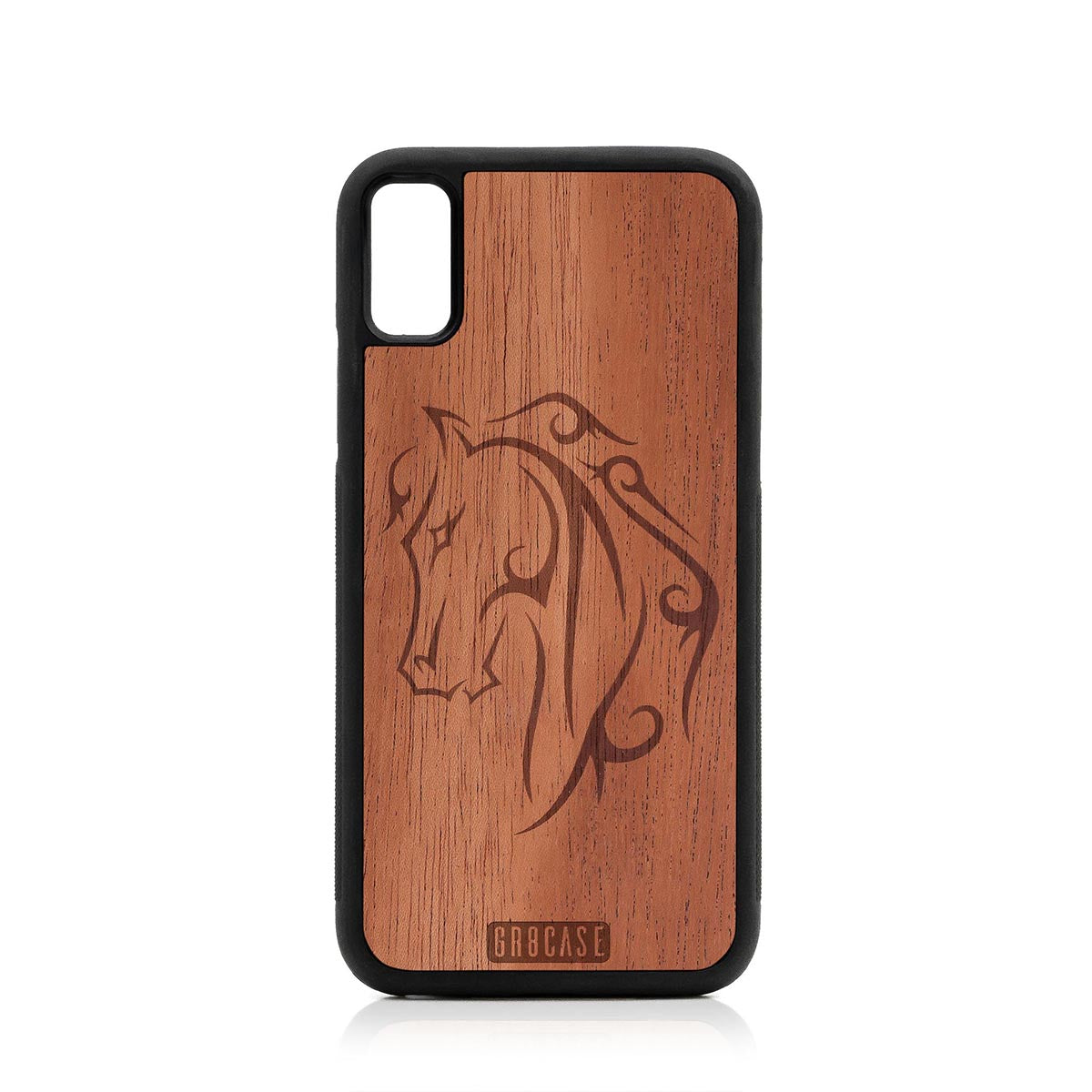 Horse Tattoo Design Wood Case For iPhone X/XS by GR8CASE