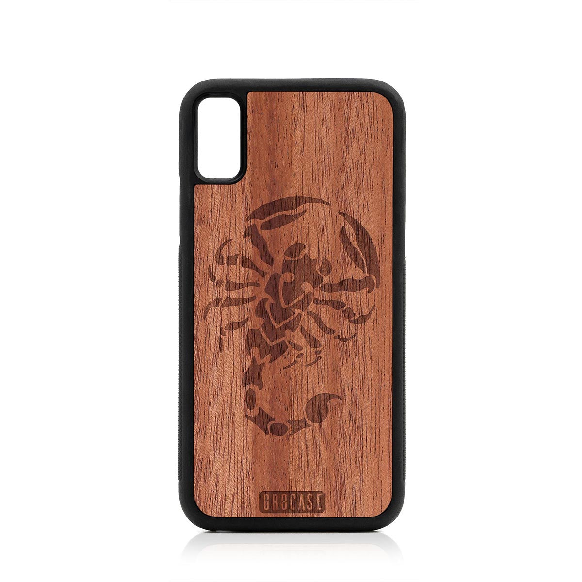 Scorpion Design Wood Case For iPhone XR by GR8CASE