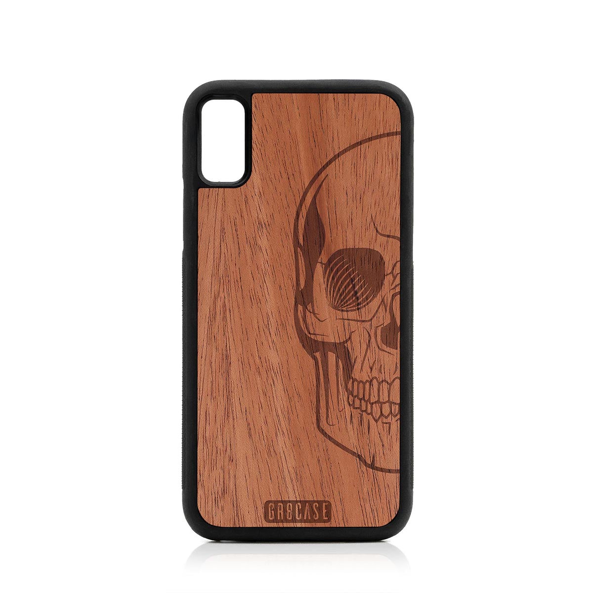 Half Skull Design Wood Case For iPhone XS Max by GR8CASE