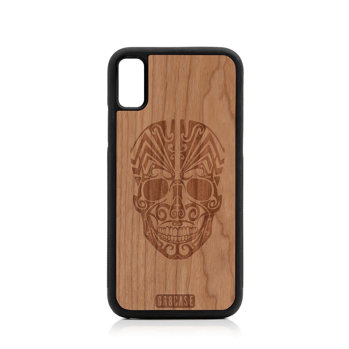 Tattoo Skull Design Design Wood Case For iPhone X/XS