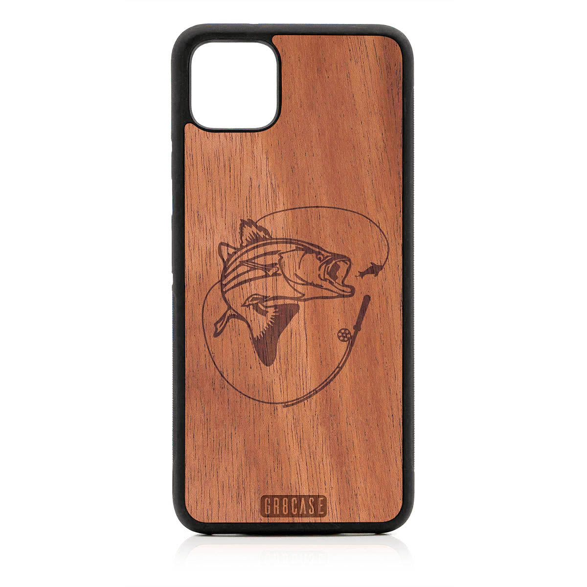 Fish and Reel Design Wood Case For Google Pixel 4XL by GR8CASE