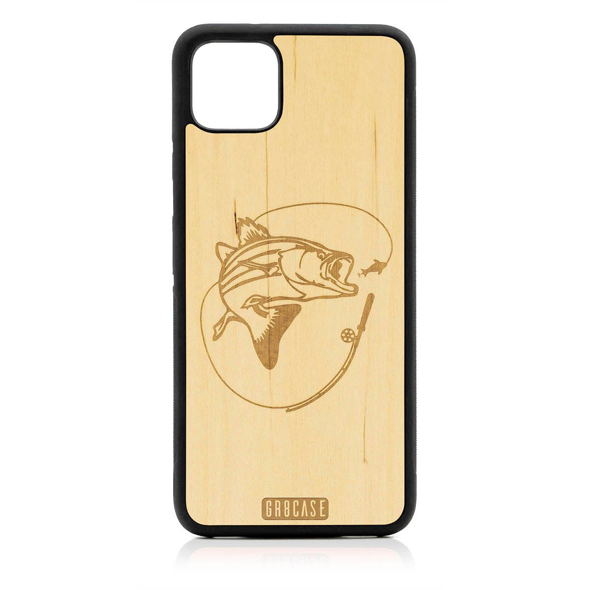 Fish and Reel Design Wood Case For Google Pixel 4XL by GR8CASE